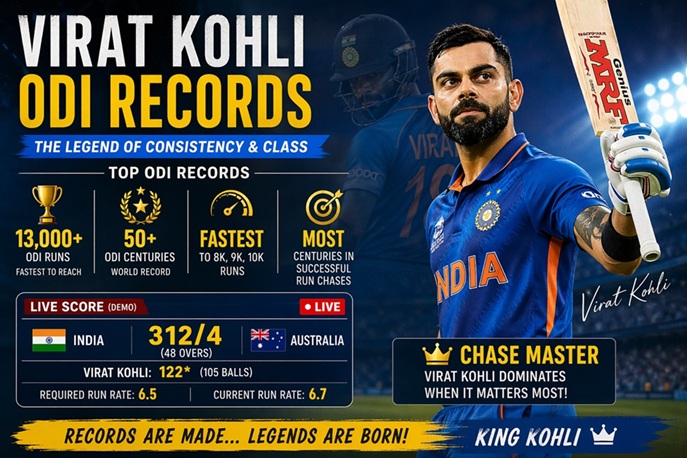Virat Kohli ODI Records