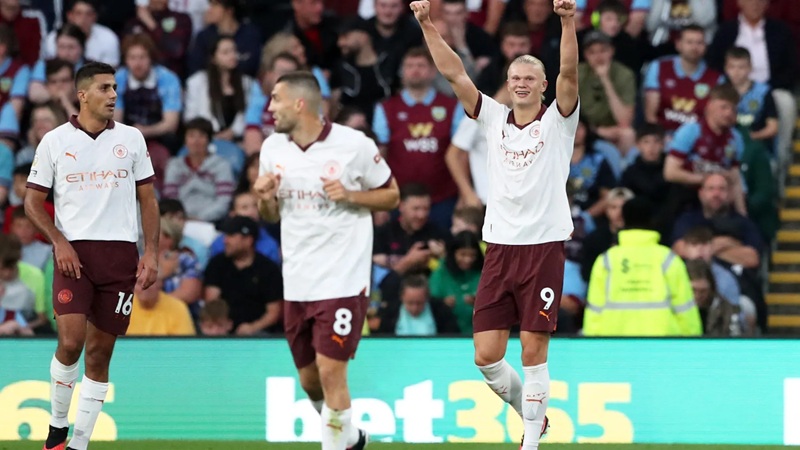 Man City vs Burnley F C Timeline