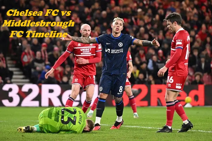 Chelsea FC vs Middlesbrough FC Timeline