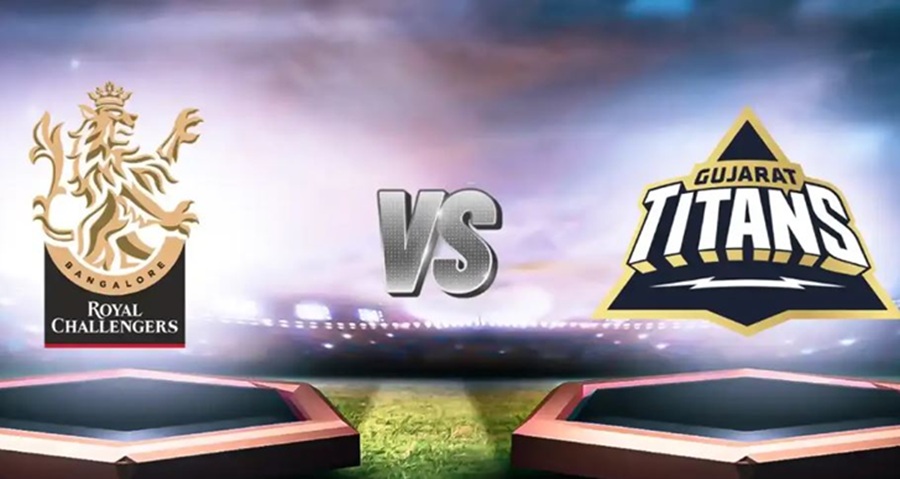 royal challengers bengaluru vs gujarat titans timeline